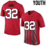 Youth Ohio State Buckeyes #32 Elijaah Goins Throwback Nike NCAA College Football Jersey October SUM1344TD